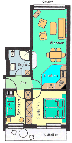 Grundriss - Appartement / FeWo 3